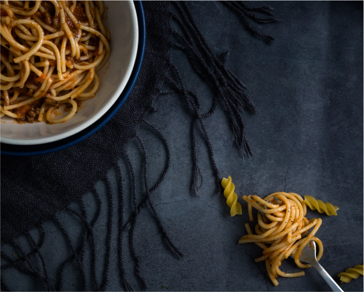 اسپاگتی نخود فرنگی